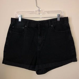 American Eagle Black Mom Shorts Size 14